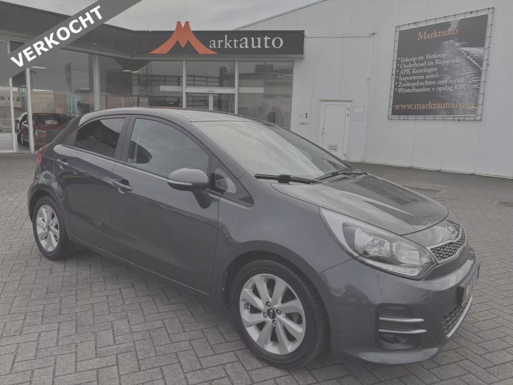 Kia Rio 1.2 CVVT Comfort Plus Navi Camera Cruise Bluetooth VERKOCHT Kia Rio 1.2 CVVT Comfort Plus Navi Camera Cruise Bluetooth VERKOCHT